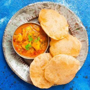 Masala Puri- Aloo Tamatar curry